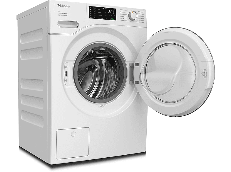 Lavadora carga frontal - Miele WWK360 WCS, 10 kg, 1400 rpm, 11 programas, QuickPowerWash, Alisar extra, Blanco loto