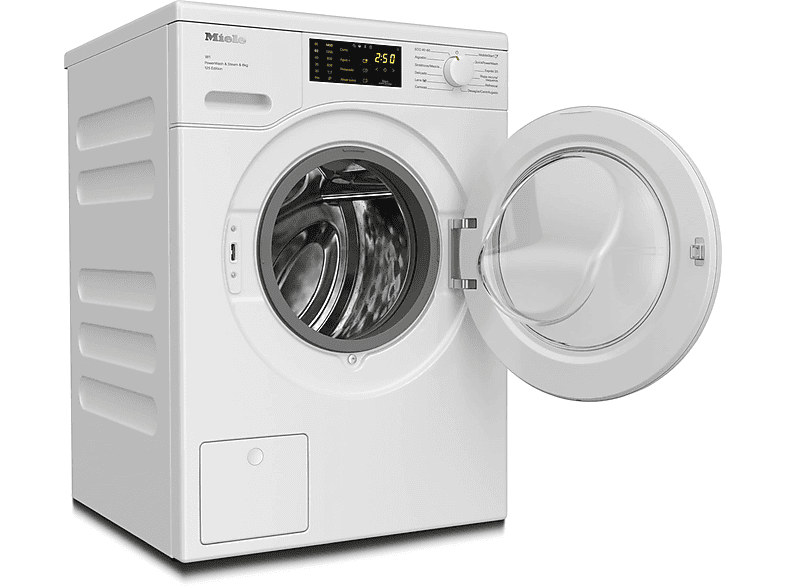 Lavadora carga frontal - Miele WCB380 WCS, 8 kg, 1400 rpm, 11 programas, QuickPowerWash, SteamCare, Blanco loto