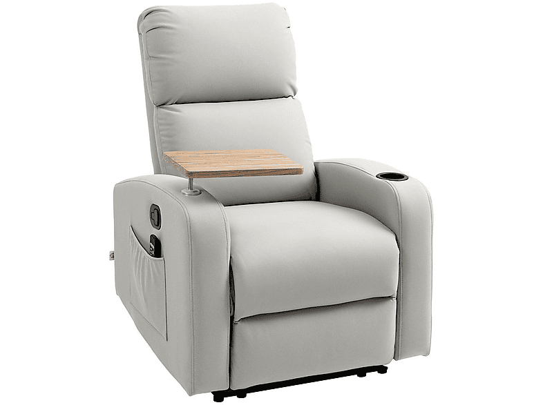 Sillón de Masaje - Homcom 700-156V91LG, Gris