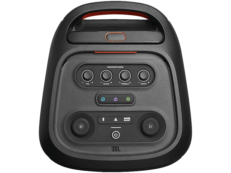 Altavoz de gran potencia - JBL PartyBox Stage 320, 240W, Con batería, Autonomía 18h, Portátil para fiestas, Asa telescópica, Ruedas, Bluetooth