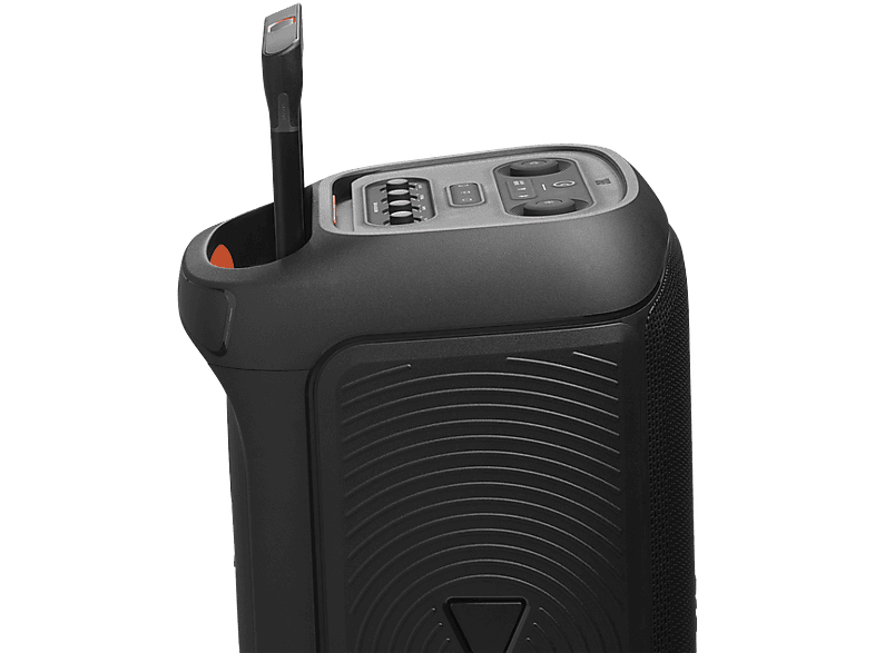 Altavoz de gran potencia - JBL PartyBox Stage 320, 240W, Con batería, Autonomía 18h, Portátil para fiestas, Asa telescópica, Ruedas, Bluetooth