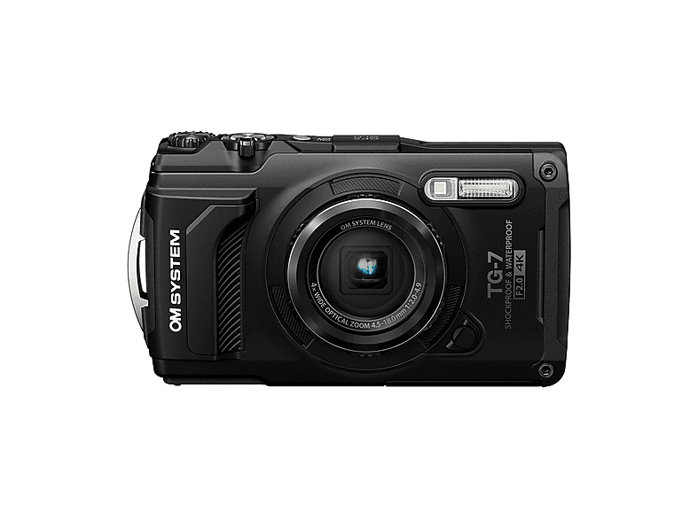 Cámara compacta - OM System OMSTG7B, 12 megapixel, (3840, 2160), Negro