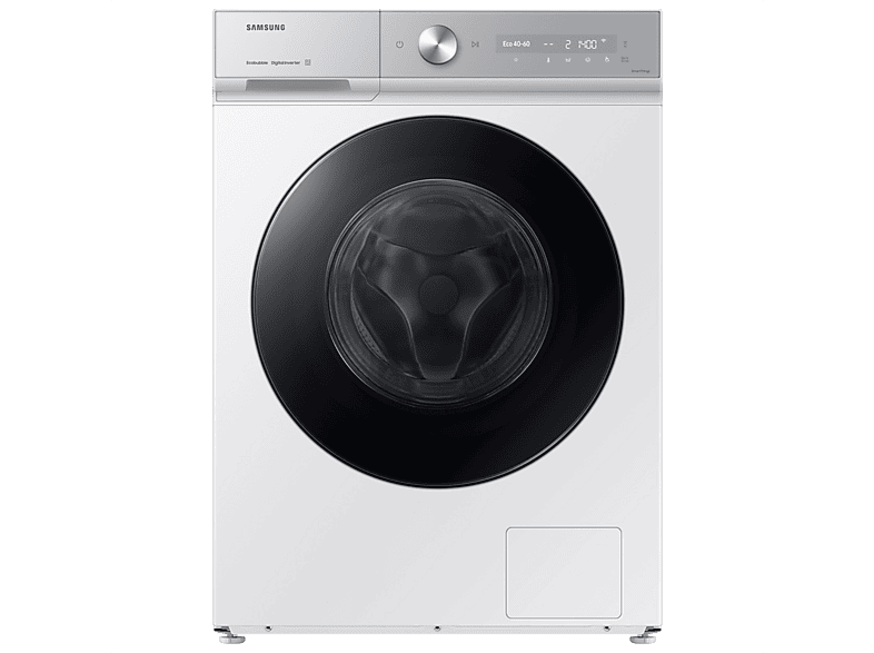Lavadora carga frontal - Samsung WW90DB8U95GHU3, 9 kg, 1400 rpm, AI QuickDrive™, Clasificación Energética A, Blanco