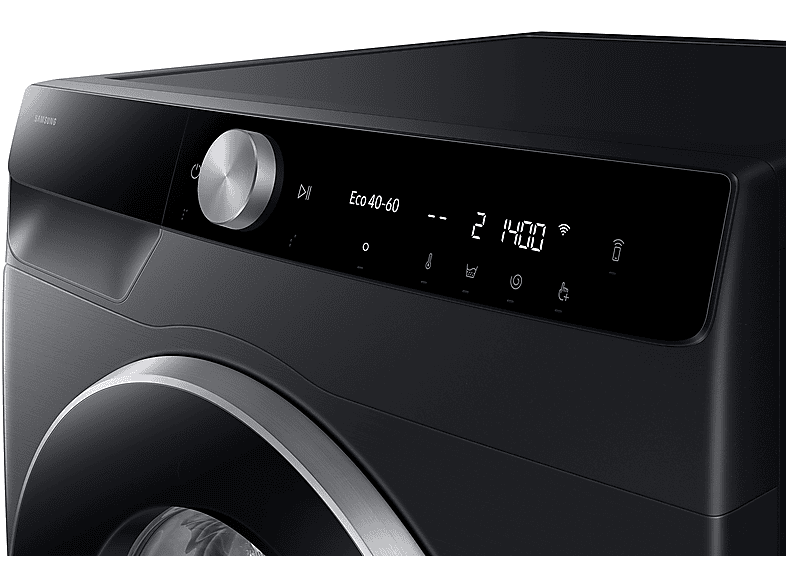 Lavadora carga frontal - Samsung WW90DG6U85LBU3, 9 kg, 1400 rpm, Autodosificación, AI EcoBubble™, AI Wash, Negro