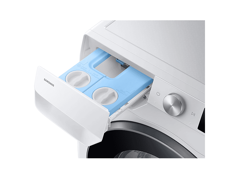 Lavadora carga frontal - Samsung WW90DG6U85LEU3, 9 kg, 1400 rpm, Autodosificación, AI EcoBubble™, AI Wash, Blanco