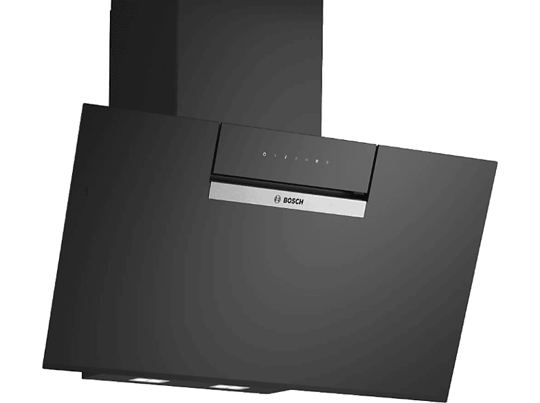 Campana decorativa - Bosch DWK87FN60, 3 velocidades, 431 m³/h, Ultrasilenciosa, Campana inteligente, 79 cm, Negro