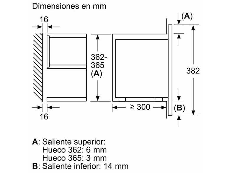 Microondas integrable - Bosch BFL7221B1, Serie 8, 900 W, 5 niveles, Asistente de limpieza con agua, Función Microondas Boost, 21 l, Negro