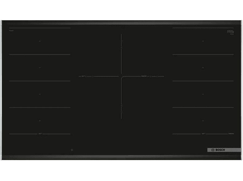 Placa inducción - Bosch PXV975DV1E, 5 zonas, PerfectFry, FlexInducción, 90 cm, Negro