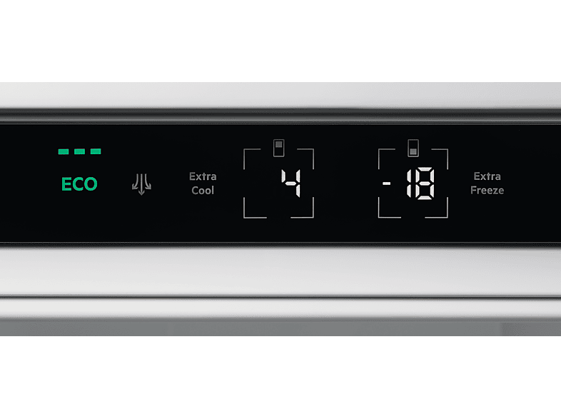 Frigorífico combi integrable - AEG NSC7P751ES, GreenZone+, MaxiSpace, 188.4 cm, 376 l, Sin panelar