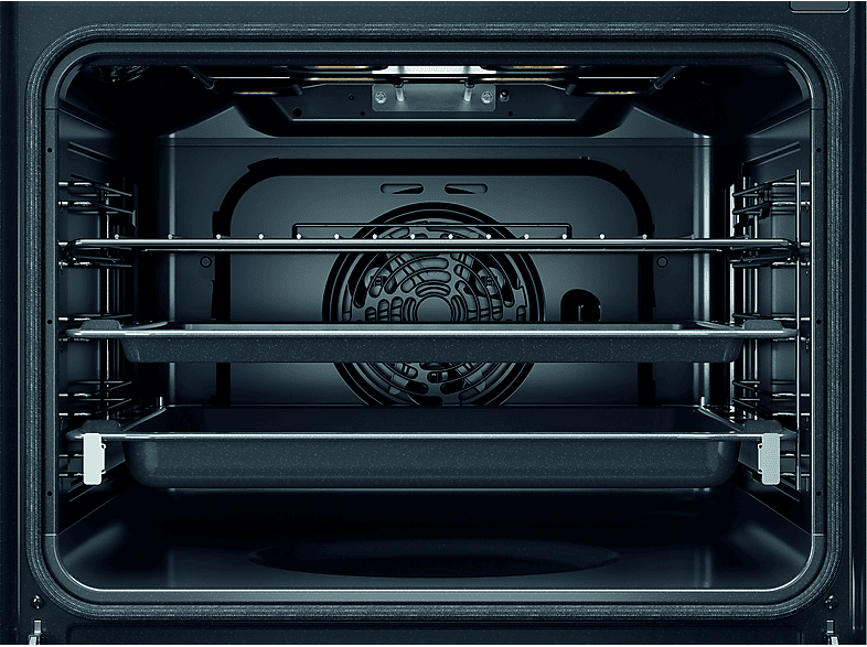 Horno - Whirlpool OMSR58RU1SB, Multifunción, Pirolítico e hidrolítico,71 l, 59.5 cm, Función Vapor, Smart Clean, Cook3, Negro