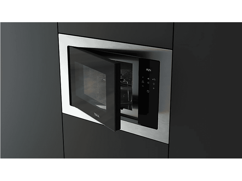 Microondas con grill integrable - Teka 112070008 MS 6200 BIS INOX, 1200 W, 5 potencia, 20 l, Acero Inoxidable