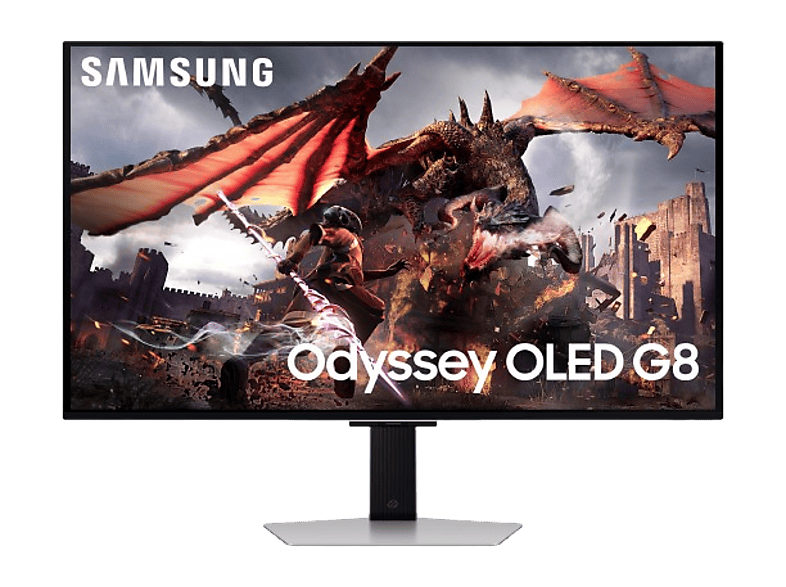 Monitor gaming - Samsung ODYSSEY OLED G8 LS32DG802SUXEN, 0.03ms, 240Hz, WiFi, Bluetooth, USB 2, Altavoces integrados, Silver