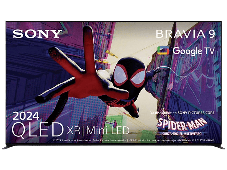 TV QLED 85" - Sony Bravia 9, XR | Mini LED, 4K HDR, Google Smart TV 2024, Gaming PS5, IMAX, Dolby Atmos/Vision, Chromecast, Airplay, 120Hz, 85XR90