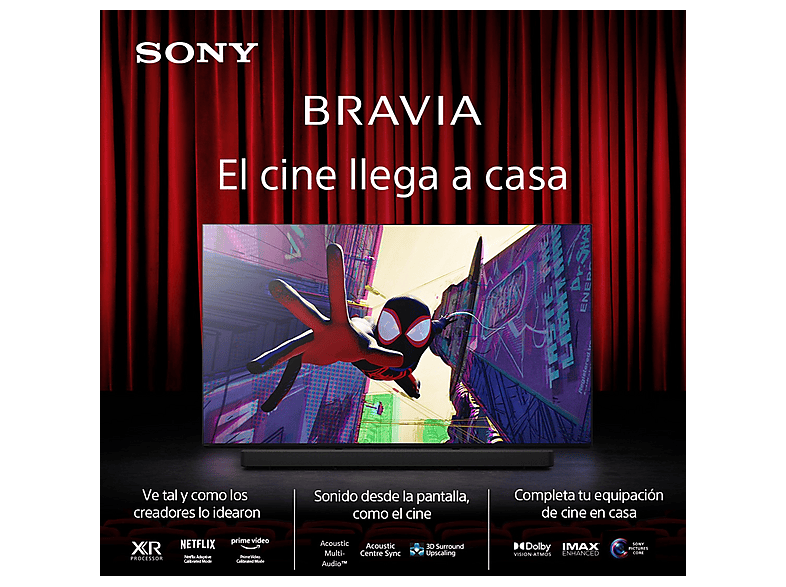 TV QLED 85" - Sony Bravia 9, XR | Mini LED, 4K HDR, Google Smart TV 2024, Gaming PS5, IMAX, Dolby Atmos/Vision, Chromecast, Airplay, 120Hz, 85XR90