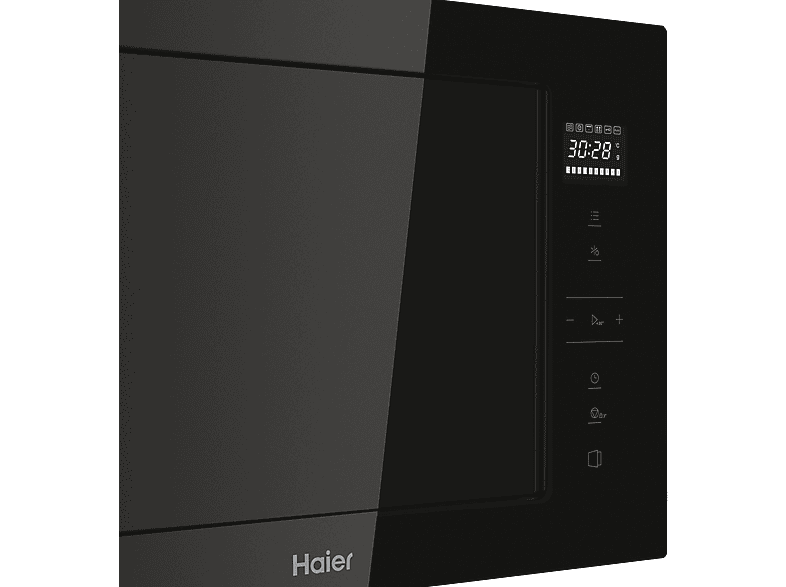 Microondas con grill integrable - Haier Series 2&4 H38MWID4ID27N, 900W, 6 niveles, 28 l, Negro