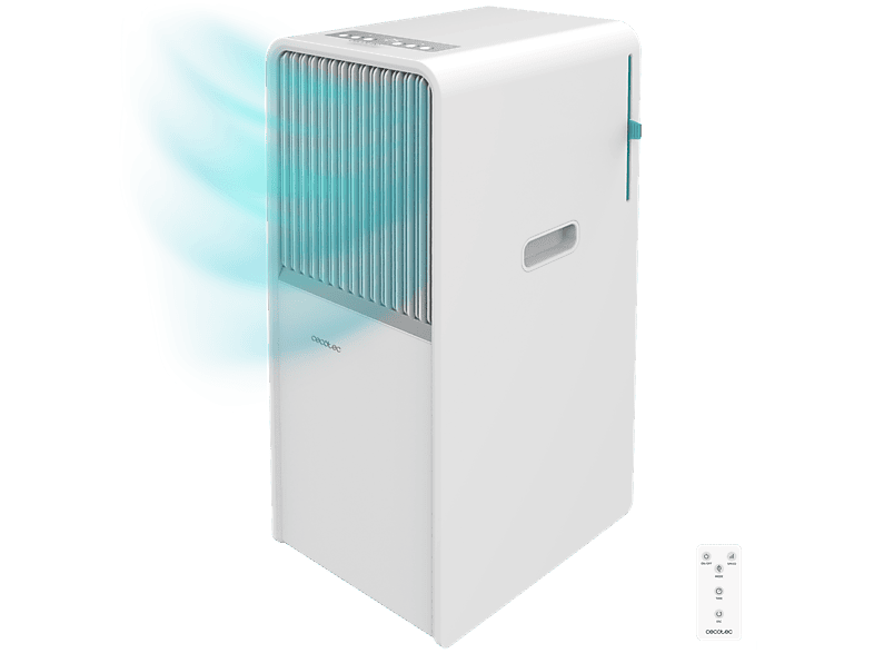Aire acondicionado portátil - Cecotec ForceClima 12650 Style Heating, 3000 fg/h, 23 m², 5 modos, Deshumidificador, Bomba de calor, Mando, White