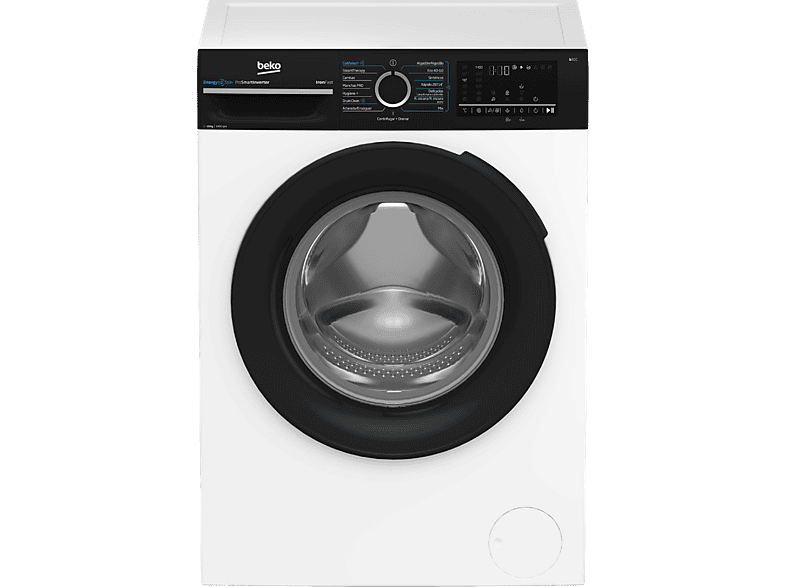 Lavadora carga frontal - Beko BM3WFU41041W, 10 kg, 1400 rpm, 15 Programas, Energy Spin, Steam Therapy, Motor ProSmart Inverter, Blanco