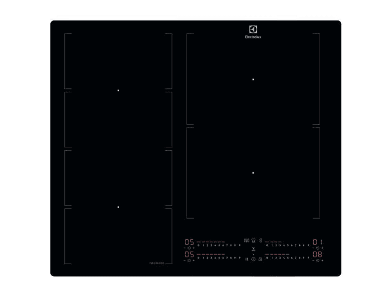 Placa de inducción - Electrolux EIV66453I, 4 zone(s) zonas, 590 mm, Negro