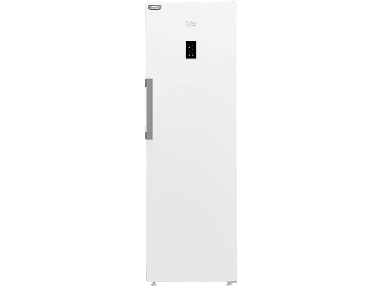 Frigorífico una puerta - Beko B3RMLNE444HW, No Frost, 186.5 cm, 365l, Puerta Reversible, Tecnología HarvestFresh, Blanco