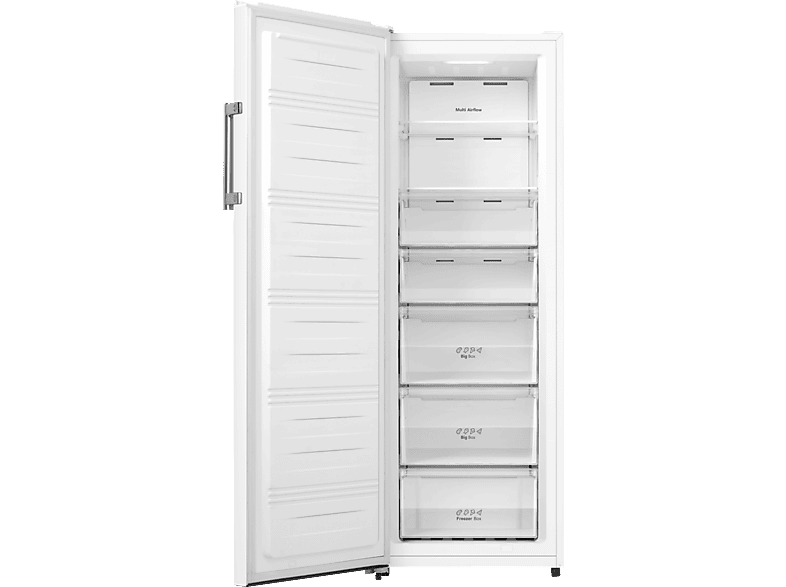 Congelador vertical - Infiniton CV-240L72WEC, 172 cm, 37 dB(A), 4 Estrellas, Fast Freezing, Blanco