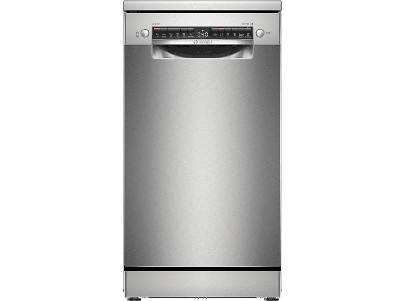 Lavavajillas - Bosch SPS4EMI61E, Serie 4, 10 servicios, 6 programas, 45 cm, Tecnología Active Water, Home Connect, Inox