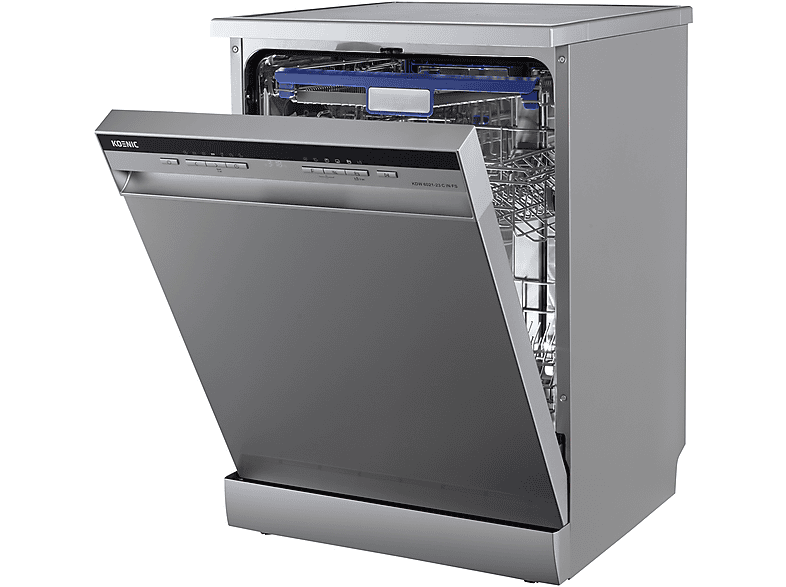 Lavavajillas - Koenic KDW 6021-13 C IN FS, 14 Servicios, 8 Programas, Ancho 59.6 cm, Libre instalación, Inox