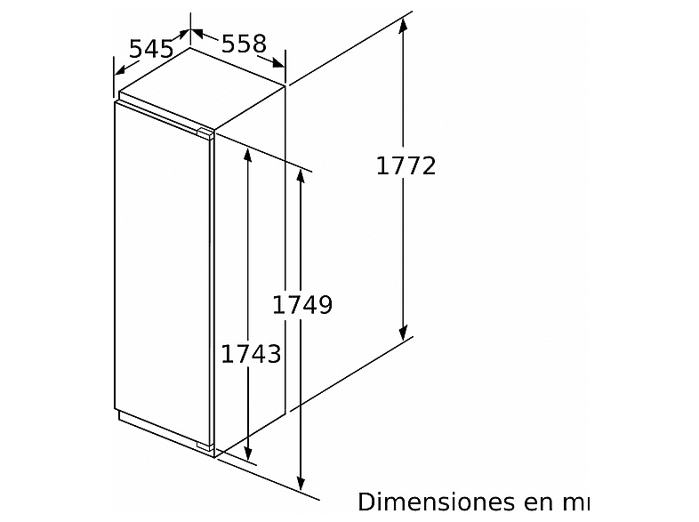 Congelador vertical - Balay 3GIE737F, 212 l, 177 cm, Tecnología Inverter, Cajón Big Box, Sin panelar