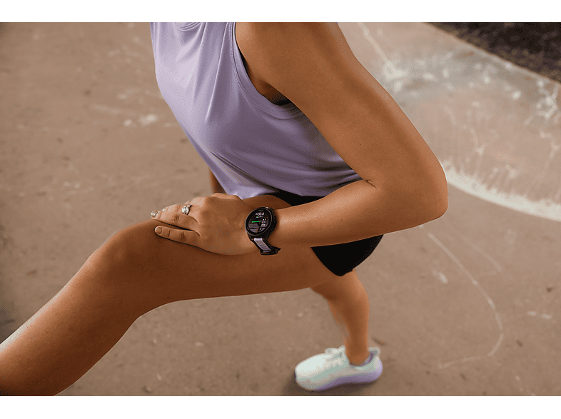Smartwatch - Garmin Forerunner 165 Music, Polímero, Color del cuerpo del reloj:Púrpura, Color de banda:Púrpura claro;Púrpura