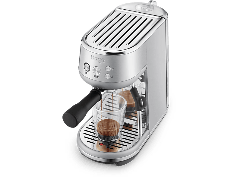 Cafetera express - Sage Bambino SES450BSS4EEU1, 9 bar, Calentamiento ThermoJet, Tamaño Compacto, Acero Inoxidable