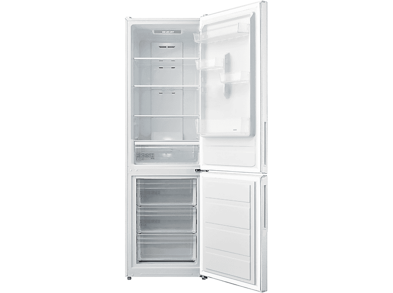 Frigorífico combi - Midea MDRB424FGE01OE, No Frost, 188 cm, Multi Air Flow, 4 Estrellas, Blanco