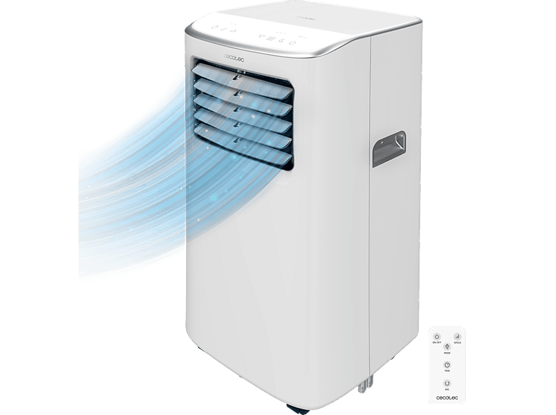 Aire acondicionado portátil - Cecotec ForceClima 7400 Touch, 7000 BTU, Táctil, Mando a distancia, deshumidificador, Gas R-290, 15-20 m², Blanco
