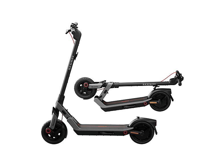 Patinete eléctrico - Ninebot E3 PRO E, Pot. máx. 800 W, Carga máx. 100 kg, 55 km autonomía, 10200 mAh, Negro/Plata
