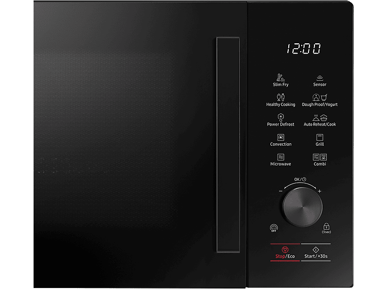 Microondas - Samsung, Microondas con horno – Samsung MC28A5137CK/E1, 900 W, 6 niveles, 28 l, Por Convección, Negro