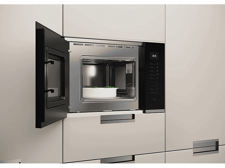 Microondas integrable - Hoover H-MICROWAVE 500 HMG20C5SB, 5 potencia, 20 l, Negro