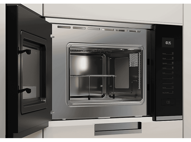 Microondas integrable - Hoover H-MICROWAVE 500 HMG20C5SB, 5 potencia, 20 l, Negro