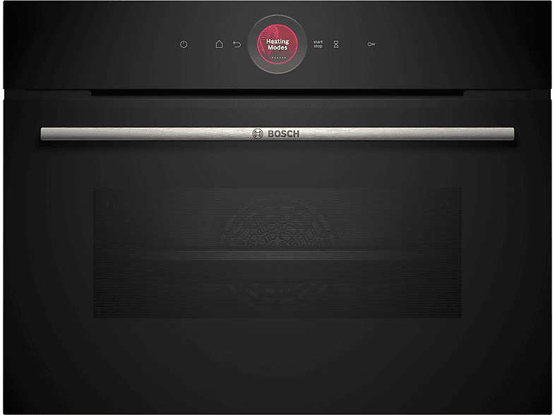 Horno compacto - Bosch CBG7341B1, Integrable, Hidrolítica, 47 l, 59,4 cm, negro