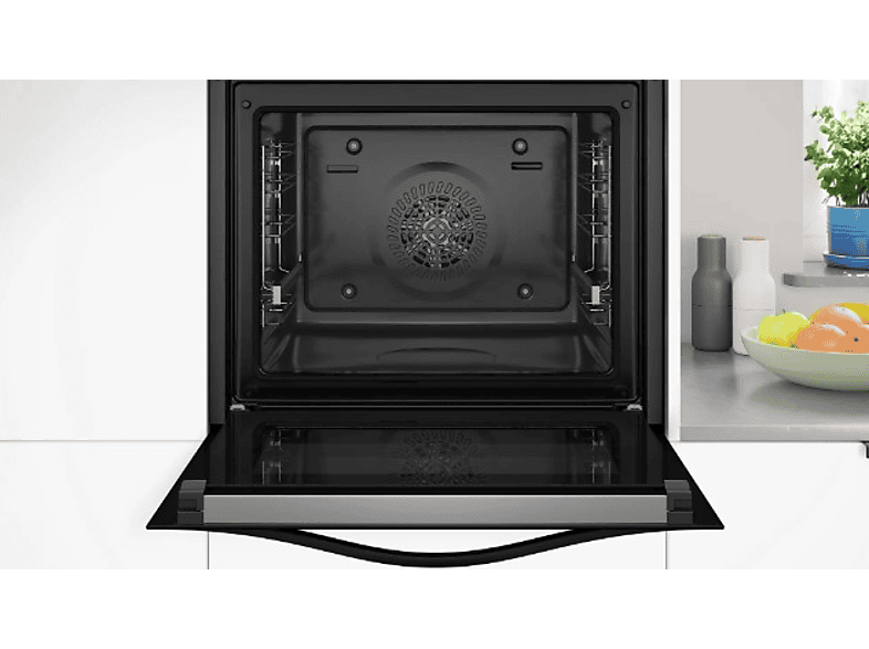 Horno - Balay 3HB4841X3, Serie Acero, Multifunción, Pirolítico e hidrolítico, 71 l, AutoChef 10 recetas, Raíles Comfort, 60 cm, Inox