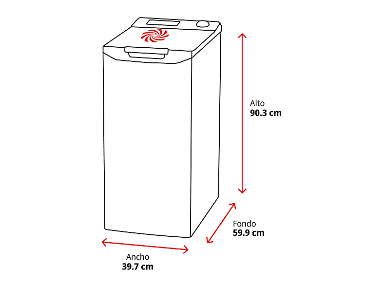 Lavadora carga superior - AEG LTA6G7331E, 7 kg, 1300 rpm, 11 programas, Motor Inverter, ProSense, Blanco
