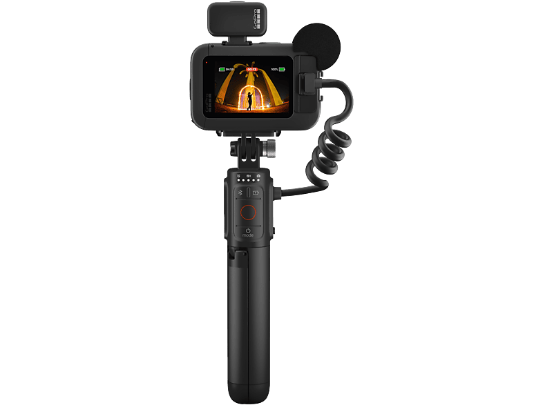 Cámara deportiva - GoPro Hero 13 Black Creator Edition, HyperSmooth 6.0, 5.3K, 27 MP, Autonomía 4.5 h, HDR, Sumergible 10m, Cámara lenta, Negro