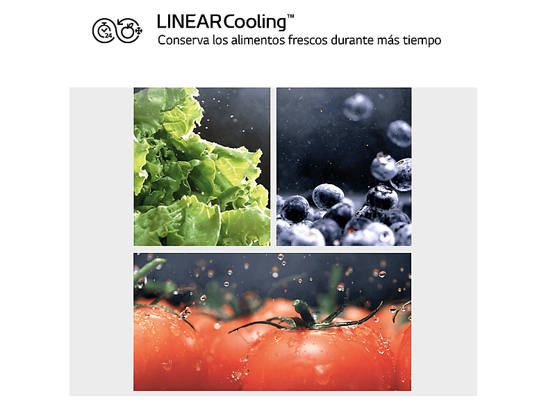 Congelador vertical - LG GFM61MCCSF, 324 l, 186 cm, No Frost, LinearCooling™, Negro