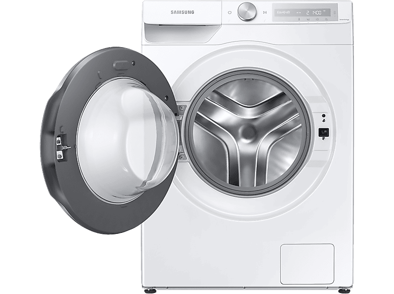 Lavadora carga frontal - Samsung WW90T634DLH/S6, 9kg, 1400 rpm, 22 programas, EcoBubble™, Autodosificación, Blanco