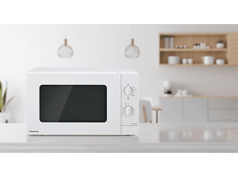 Microondas - Panasonic NN-SM21Q, 800 W, 5 potencia, 20 l, Blanco