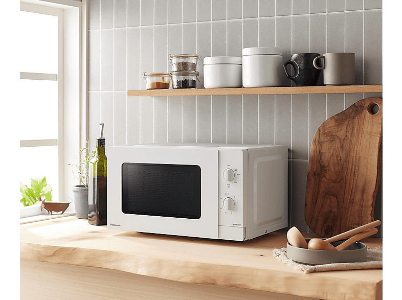 Microondas - Panasonic NN-SM21Q, 800 W, 5 potencia, 20 l, Blanco