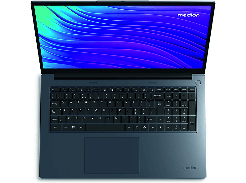 Portátil - Medion Akoya E17223, 17.3" UHD 4K, Intel® i3-N100, 4 GB RAM, 128 GB SSD, Intel UHD Graphics, Windows 11 Home Modo S (64 Bit), Aluminio