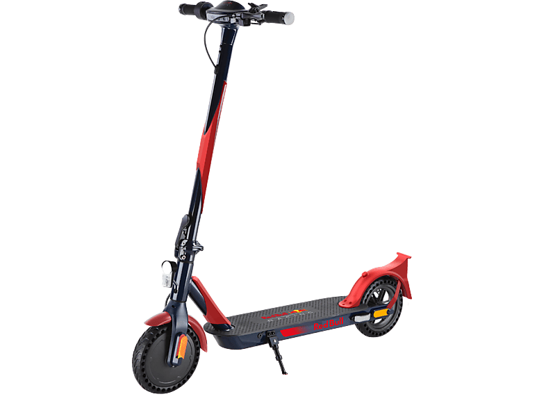Patinete eléctrico - Red Bull Race Teen 10P, Potencia máx. 500W, Potencia Nominal 350W, Carga máx. 100 kg, 7500 mAh, 25 km/h, Negro/Rojo