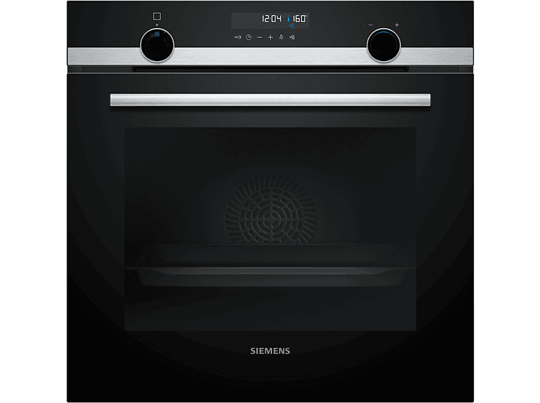 Horno - Siemens HB578GES3, Serie IQ500, Multifunción, Pirolítico e hidrolítico, 71 l, Humid Clean, PerfectCooking 3D, 60 cm, Negro