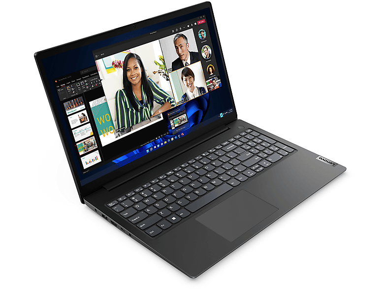 Portátil - Lenovo V15 G4 AMN, 15,6 " Full-HD, AMD Ryzen™ 3, 7320U, 8 GB RAM, 512 GB SSD, Radeon™ 610M, Windows 11 Home, idioma del teclado: ES, Negro