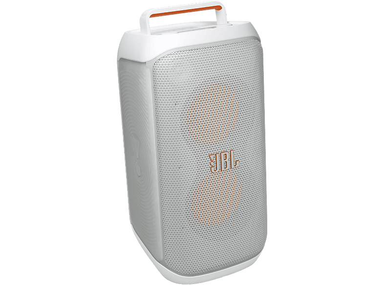 Altavoz de gran potencia - JBL PartyBox Club 120, Portátil para fiestas, Asa plegable, Bluetooth, Resistente salpicaduras, Autonomía 12h, 160W, Blanco