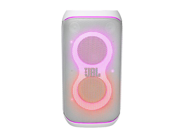 Altavoz de gran potencia - JBL PartyBox Club 120, Portátil para fiestas, Asa plegable, Bluetooth, Resistente salpicaduras, Autonomía 12h, 160W, Blanco
