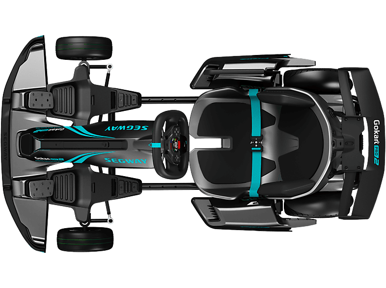 Kart eléctrico - Segway-Ninebot, Segway Gokart PRO 2, Potencia Nominal y Máxima 4800 W, Carga máxima 100 kg, 8000 mAh, 43 km/h, Negro/Gris